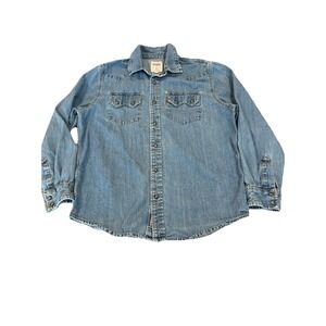 Levi's Vintage Red Tab Size Medium Men's Sawtooth 7 Snap Pre-1971 Jean Shirt